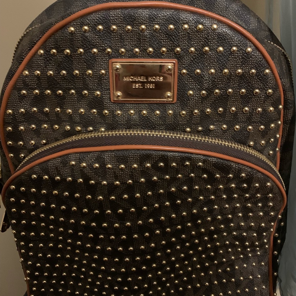 Michael Kors Gold Studded Backpack